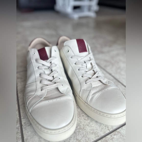 MENS GREATS Royale Vintage White and Red Sneakers size 13 Made in Italy - Picture 8 of 9